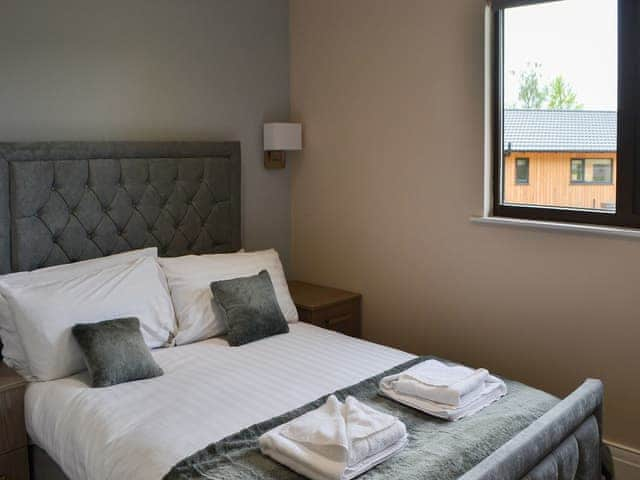 Double bedroom | Reiver&rsquo;s Rest - Otterburn Hall Lodges, Otterburn, near Bellingham