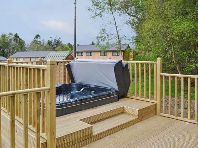 Hot tub | Reiver&rsquo;s Rest - Otterburn Hall Lodges, Otterburn, near Bellingham