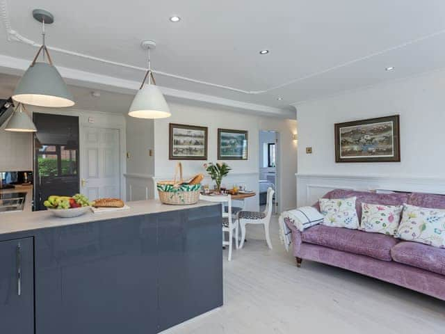 Stylishly furnished open plan living space | Buttercup Cottage, Halsall, near Ormskirk