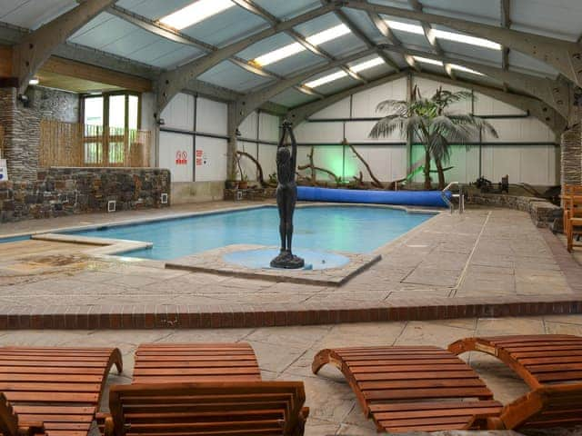 Shared indoor swimming pool | Trimstone Manor Cottages, Trimstone, near Woolacombe