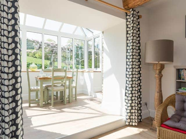 Open-aspect from living area to conservatory | The Barn - Oak Tree Farm, West Witton, near Leyburn