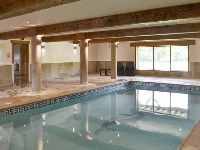 Luxurious indoor shared swimming pool | Struncheon Hill Farm, Brandesburton, near Bridlington