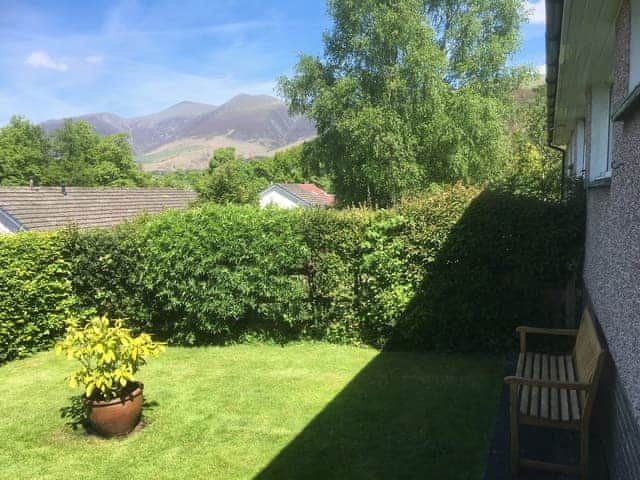 Wonderful fell views from the rear garden | The bolthole, Keswick