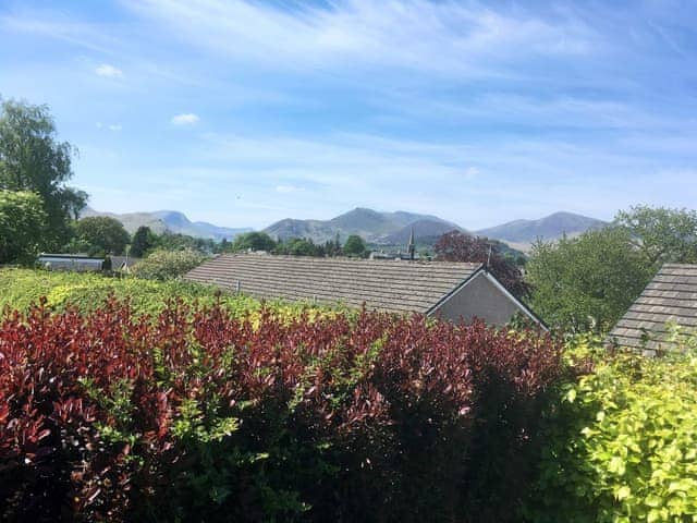 Wonderful fell views from the rear garden | The bolthole, Keswick