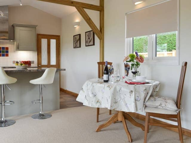 Convenient dining area | Cedar Lodge, Cowbeech, near Hailsham