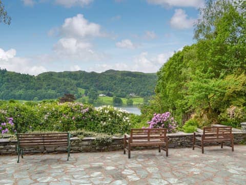 Beautiful views of Grasmere and the fells beyond from large, secluded grounds | The Old Coach House, Grasmere