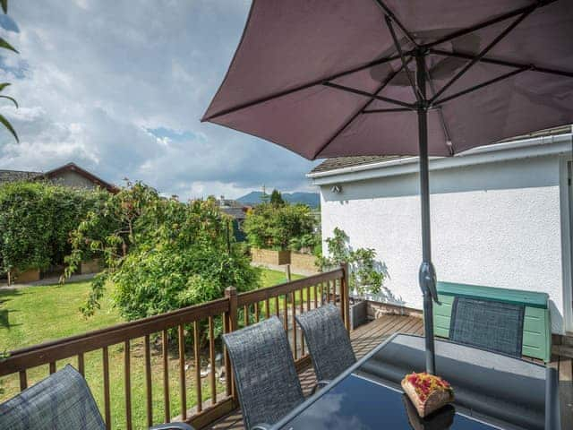 Peaceful rear garden with panoramic fell views | Briargarth, Keswick