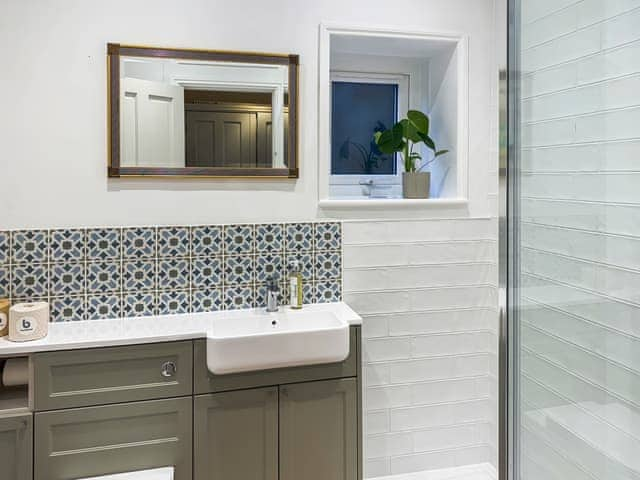 Newly renovated bathroom with walk-in shower | Fallodon Burnhouses, near Beadnell