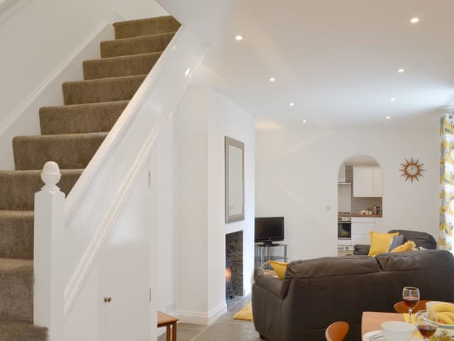 Open sided stairs | Samphire Lodge, Brixham