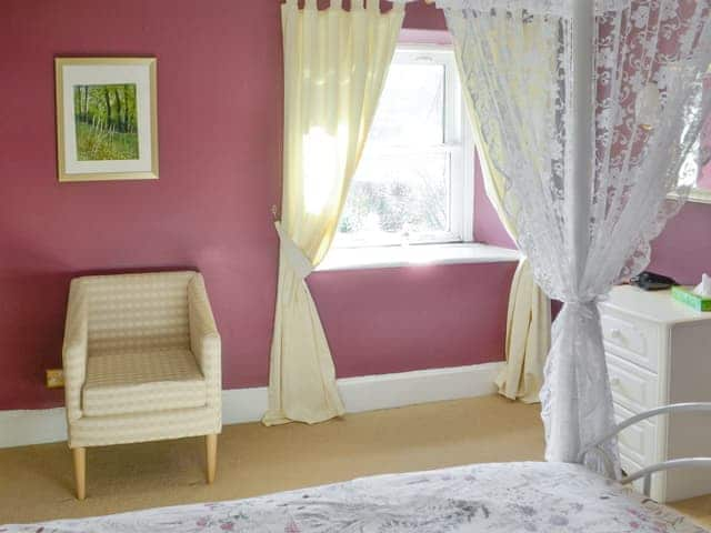 Ample storage and dressing area of four poster bedroom | Oak Cottage - Whitelee Farm, Bryness, near Otterburn