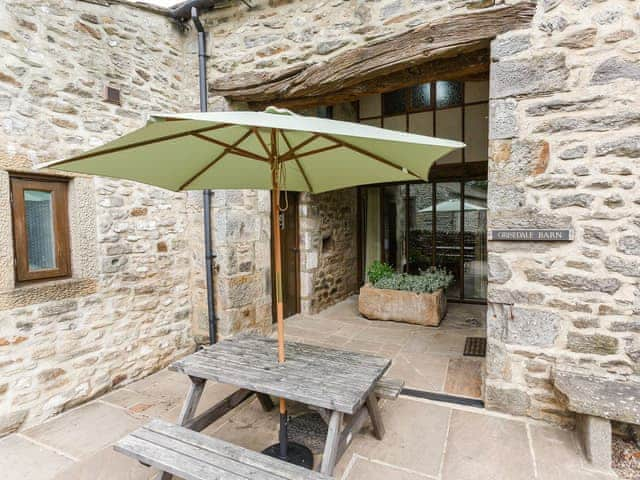 Sitting out area | Grisedale Barn, Threshfield, near Grassington