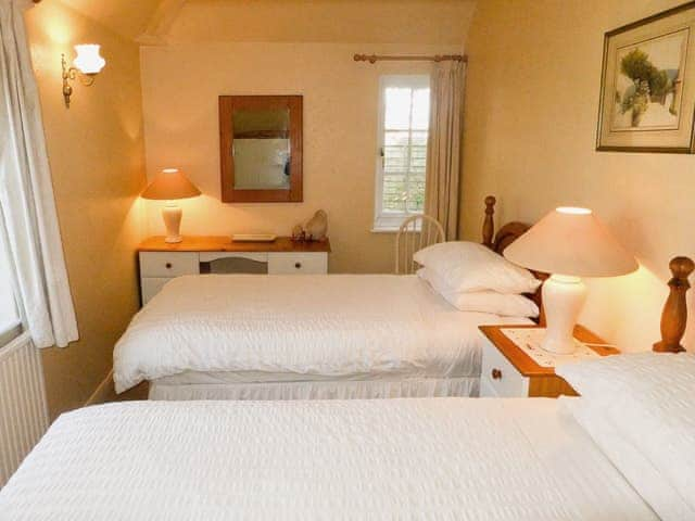 Twin bedroom | Monks Thatch Cottage, Otterton