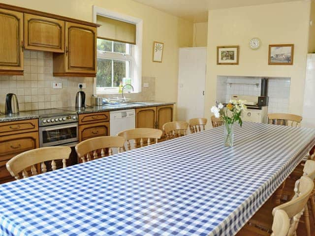 Kitchen with dining area | Thurlibeer House, Launcells, near Bude