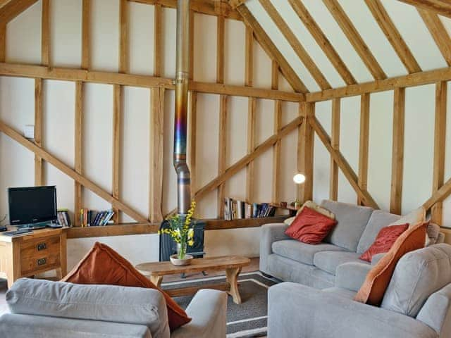 Open plan living/dining room/kitchen | Spithandle Nursery Barn - The Old Packhouse, Steyning