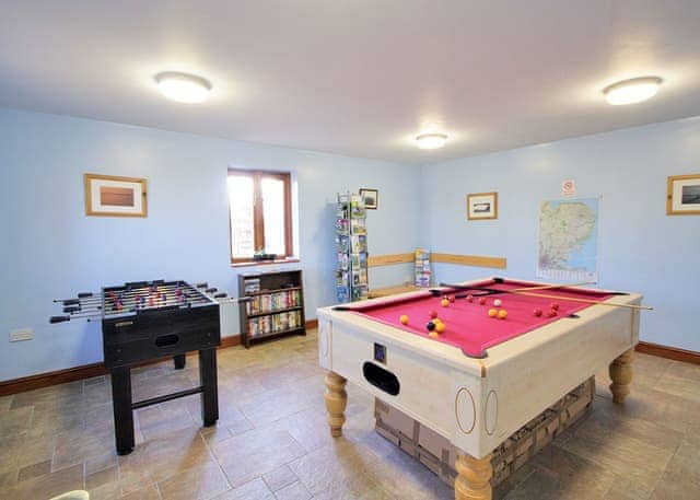 Shared games room | Rafters Barn, Runcton Holme