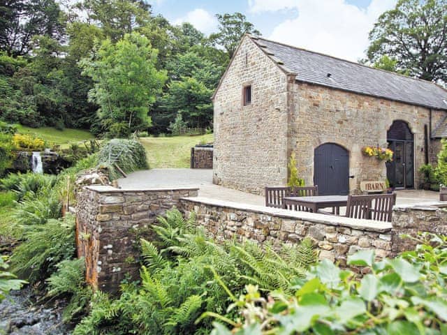 Former mill barn set beside tumbling waterfalls | The Barn, Brampton