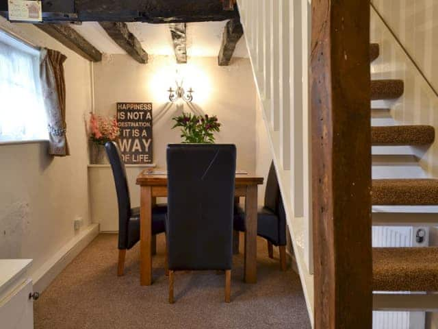 Dining room with beams | Childe of Hale Cottage, Hale Village