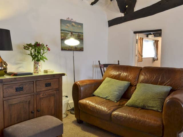 Cosy and warm living room with wood burner| Childe of Hale Cottage, Hale Village