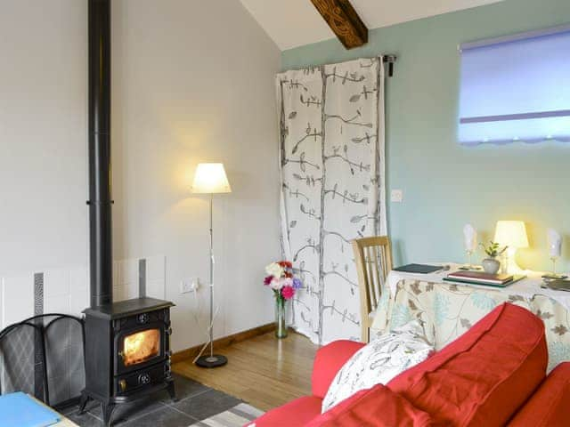 Welcoming open-plan living space with wood-burner | Shepherdskirk - Wide Sky Cottages, Lowick, near Berwick-on-Tweed