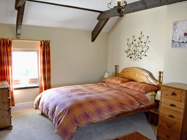 Comfy double bedroom full of character | Sandsedge Cottage, Druridge Bay