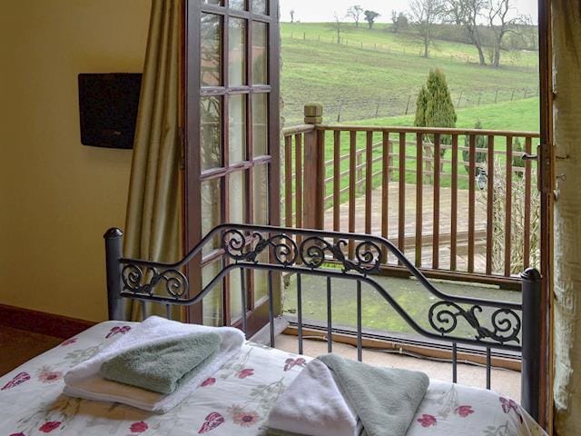 Lovely views from double bedroom | Chapel Lodge - Sands Farm Cottages, Wilton near Pickering