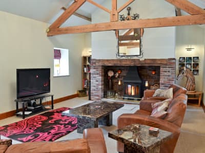 Living room with wood burning stove | Acrewood, Wetwang near Driffield