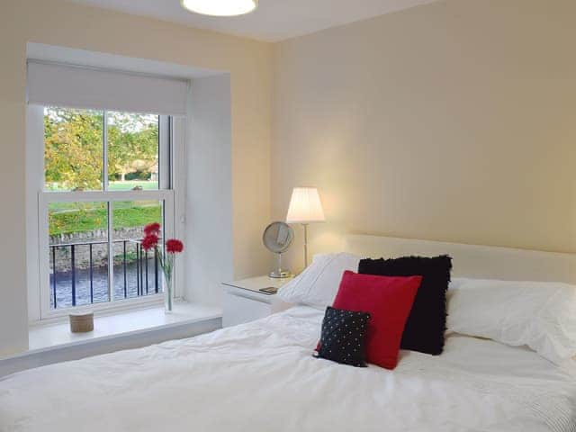 Cosy double bedroom with river view | Greta Side Court Apartments no 1 - Greta Side Court Apartments, Keswick