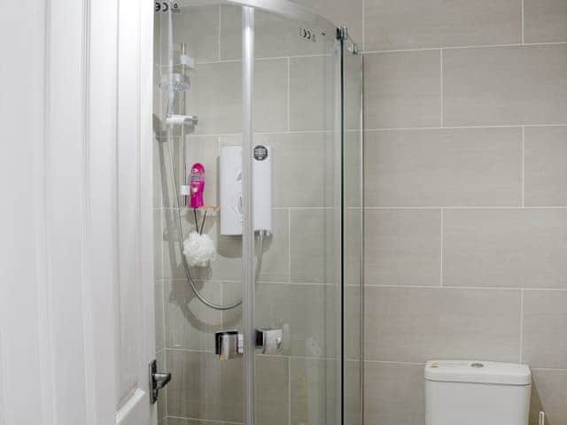 Tiled shower room | Greta Side Court Apartments no 1 - Greta Side Court Apartments, Keswick