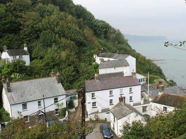 The Old Mill (left) from the walk to Peppercombe | The Old Mill, Bucks Mills, nr. Bideford