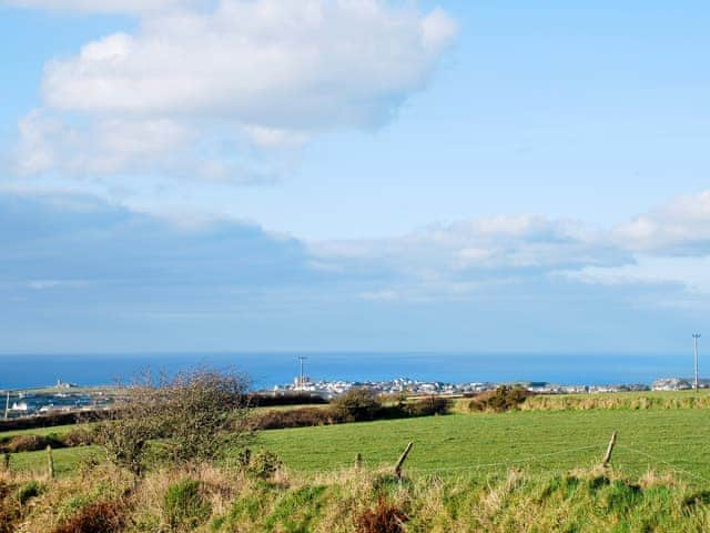 Looking towards St Materiana Church and Tintagel | Downhouse, Downhouse Cottage - Downhouse Cottages, Trebarwith, near Delabole