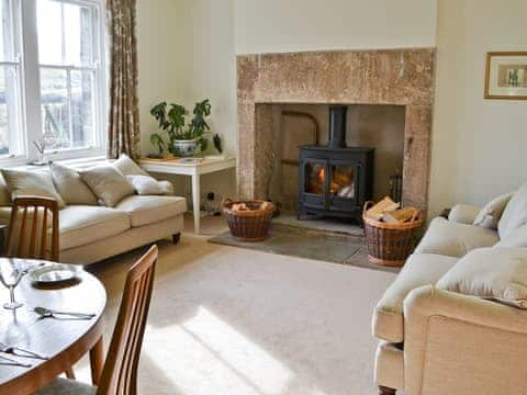 Living room with inglenook fireplace & wood burner | Cragside Cragend CottagesEast Cottage, near Cragside, Rothbury