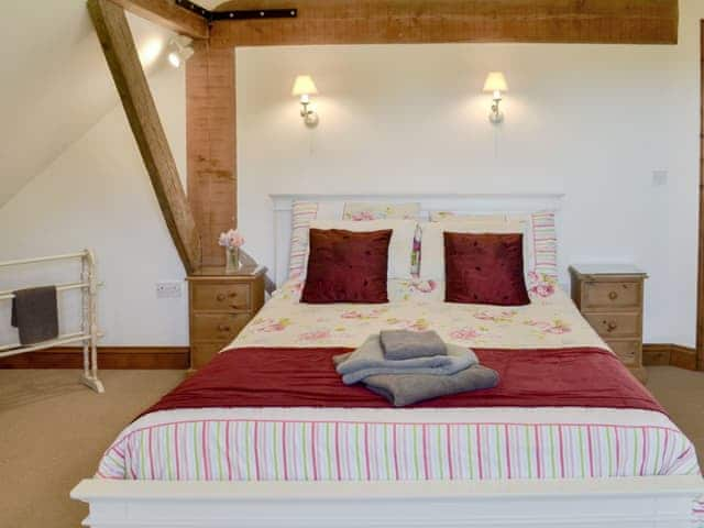 Comfortable double bedroom | Saunders Oast Barn, Guestling, near Hastings