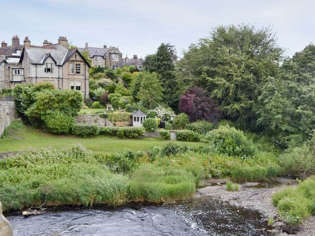 View of property from across river | Bridge House Cottages - Quince Cottage, Corbridge