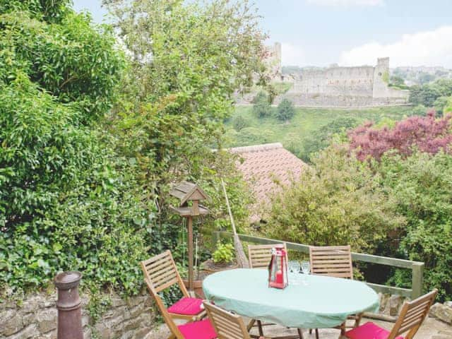 Sitting-out-area | Castle View, Richmond, Swaledale