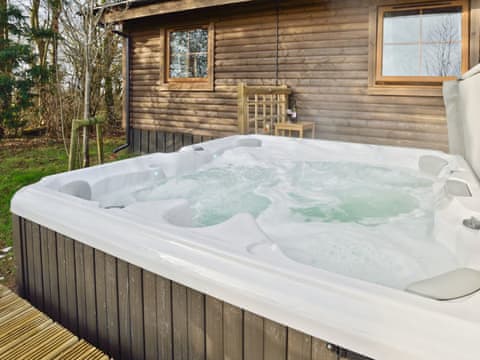 Hot tub | Broad Lodge, Higher Chilfrome, nr. Maiden Newton