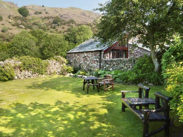 Walled garden adjacent to property | Stanley Ghyll Cottage - Bridge End Farm Cottages, Boot, near Eskdale