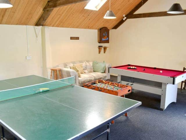 Games room | Trecan Farm Cottages - Linhay, Lanreath, nr. Lostwithiel