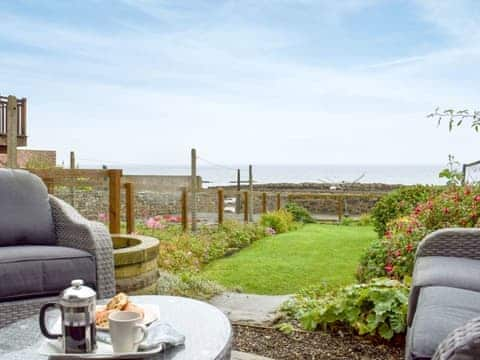 Delightful sitting out area with sea views | Making Waves, Cellardyke near Anstruther