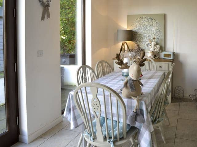 Dining area with seasonal decorations | The Old Smithy, Penelewey, near Truro