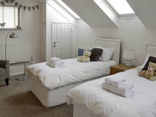 Peaceful twin bedroom | The Old Smithy, Penelewey, near Truro