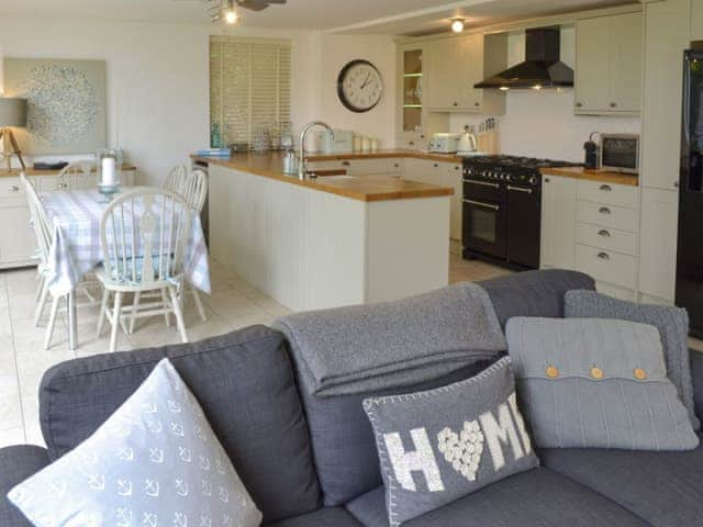 Open-plan living space with dining area, lounge and kitchen | The Old Smithy, Penelewey, near Truro