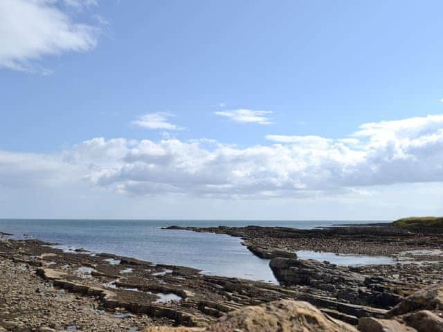 Shoreline at front of property | The Beach House, Beadnell 