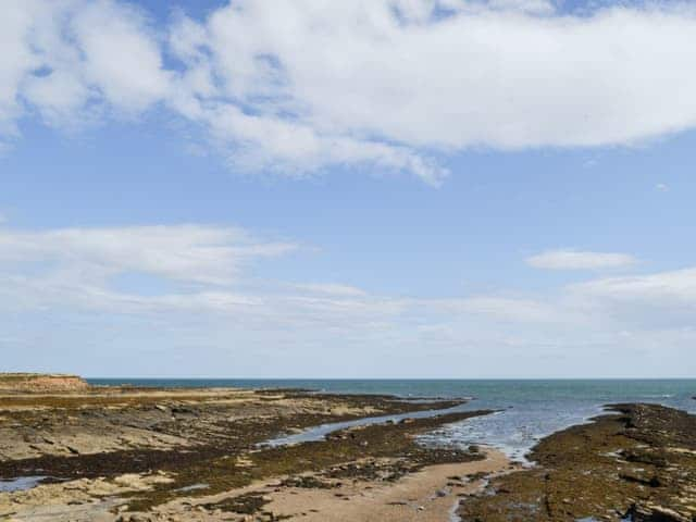 Shoreline at front of property | The Beach House, Beadnell 