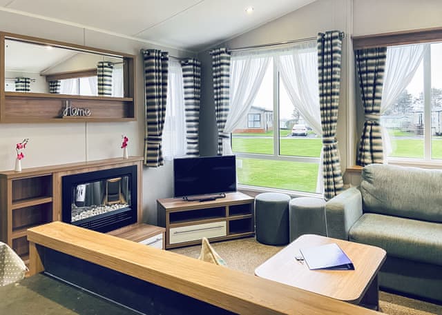 Typical Merrick Platinum Caravan&rsquo; | Merrick Platinum Caravan - Whitecairn Holiday Park, Glenluce, Newton Stewart