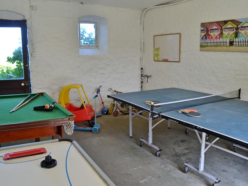 Family fun games room  | Barn Cottage, Goose Cottage - Quinceborough Farm, Widemouth Bay, near Bude