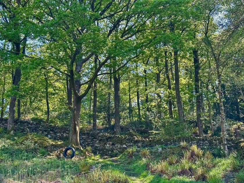 Rugged garden area | Tower View, Beech Hill, near Bowness-on-Windermere