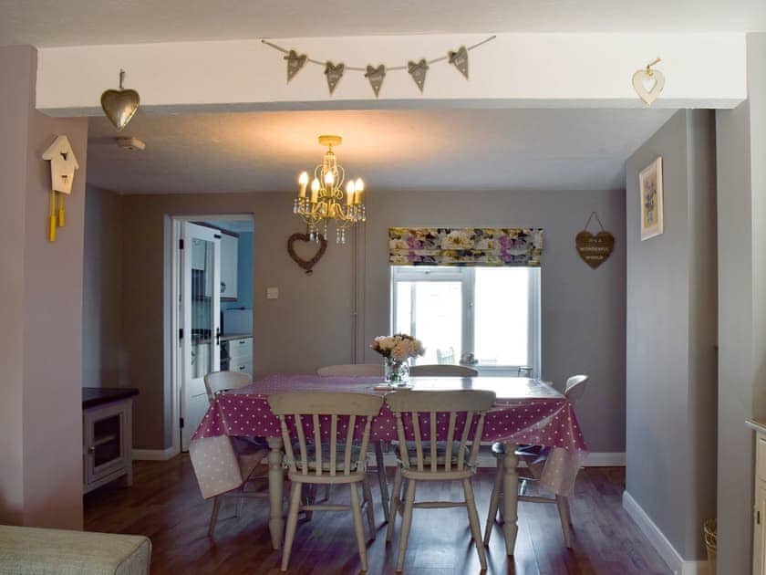 Stylishly furnished living/dining room | Florence Cottage, Pakefield, near Lowestoft