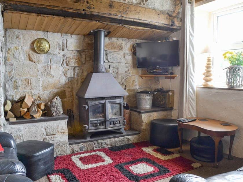 Welcoming living space with wood burner | Ty Hen, Rhiw, near Pwllheli