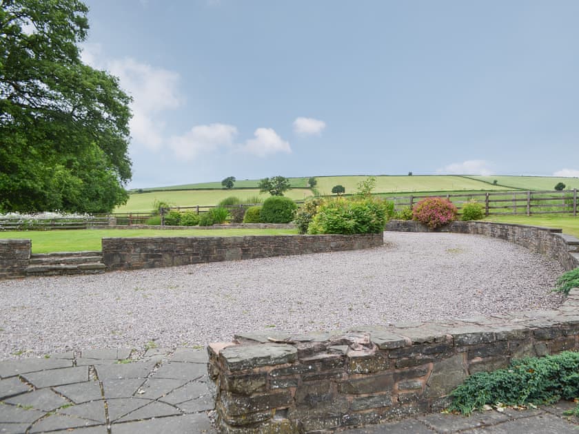 Gravelled parking area | The Old Sawmill, Clunbury, near Ludlow
