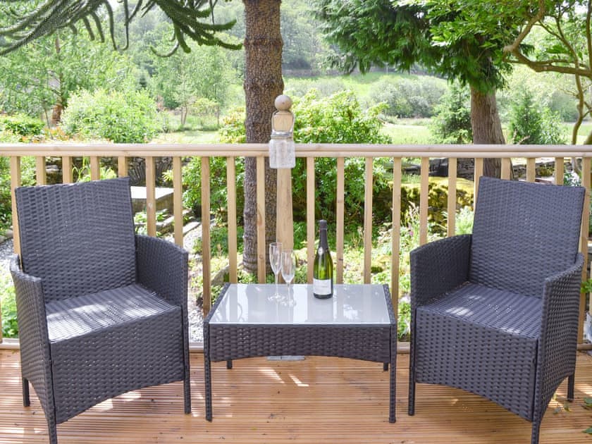 Balcony with outdoor furniture | The Dove Cot, The Dove Cot & Annexe - The Dove C, Clappersgate, near Ambleside